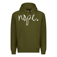 Army Green funny nope Premium Hoodie - linhVisuals