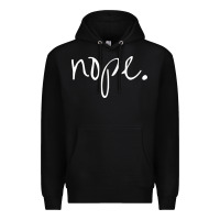 Black funny nope Premium Hoodie - linhVisuals