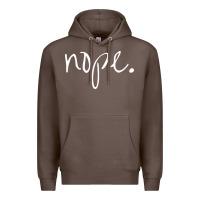Coffee funny nope Premium Hoodie - linhVisuals