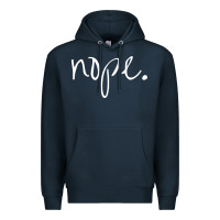 Navy funny nope Premium Hoodie - linhVisuals