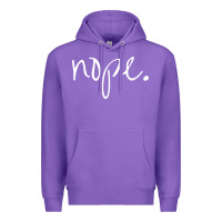 Purple funny nope Premium Hoodie - linhVisuals