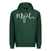 Sports Green funny nope Premium Hoodie - linhVisuals