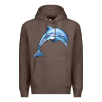 Coffee dolphin Premium Hoodie - BarkalooDesign