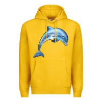 Lemon dolphin Premium Hoodie - BarkalooDesign