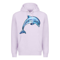 Lilac dolphin Premium Hoodie - BarkalooDesign