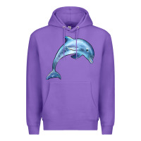 Purple dolphin Premium Hoodie - BarkalooDesign