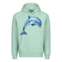 Seafoam dolphin Premium Hoodie - BarkalooDesign