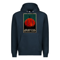 Navy hiking and miles to go before i sleep Premium Hoodie - linhVisuals