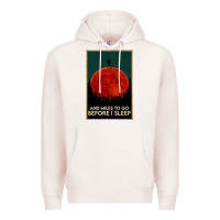 Pale Pink hiking and miles to go before i sleep Premium Hoodie - linhVisuals