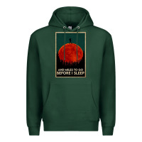 Sports Green hiking and miles to go before i sleep Premium Hoodie - linhVisuals