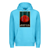 Ocean Blue hiking and miles to go before i sleep Premium Hoodie - linhVisuals