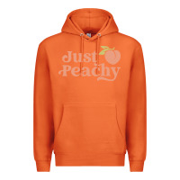Carrot just peachy retro 70s georgia peaches summer fruit Premium Hoodie - linhVisuals