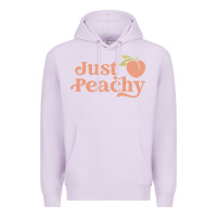 Lilac just peachy retro 70s georgia peaches summer fruit Premium Hoodie - linhVisuals