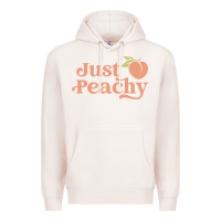 Pale Pink just peachy retro 70s georgia peaches summer fruit Premium Hoodie - linhVisuals