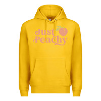 Lemon just peachy retro 70s georgia peaches summer fruit Premium Hoodie - linhVisuals