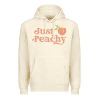 Sandshell just peachy retro 70s georgia peaches summer fruit Premium Hoodie - linhVisuals