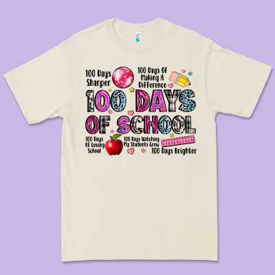 100 Days Of School Premium Tee Designed By Lillyallendesigns