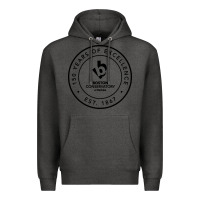 Charcoal Heather boston conservatory Premium Hoodie - linhVisuals