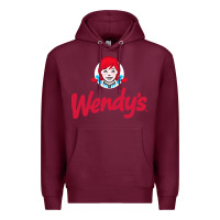 Burgundy wendys restaurant Premium Hoodie - linhVisuals