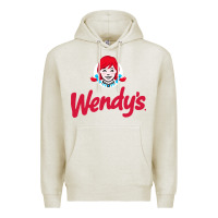 Oatmeal Heather wendys restaurant Premium Hoodie - linhVisuals