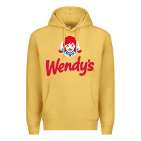 Antique Gold wendys restaurant Premium Hoodie - linhVisuals