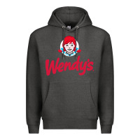 Charcoal Heather wendys restaurant Premium Hoodie - linhVisuals