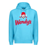 Ocean Blue wendys restaurant Premium Hoodie - linhVisuals