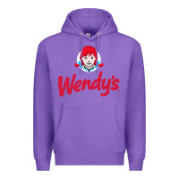Purple wendys restaurant Premium Hoodie - linhVisuals