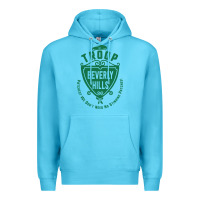Ocean Blue troop beverly hills single color Premium Hoodie - linhVisuals
