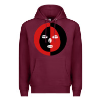 Burgundy eleggua 2 colors face Premium Hoodie - linhVisuals
