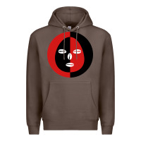 Coffee eleggua 2 colors face Premium Hoodie - linhVisuals
