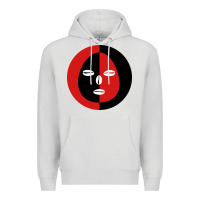 Dove Grey eleggua 2 colors face Premium Hoodie - linhVisuals
