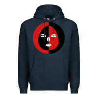 Navy eleggua 2 colors face Premium Hoodie - linhVisuals