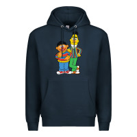 Navy bert and ernie Premium Hoodie - linhVisuals