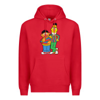 Red bert and ernie Premium Hoodie - linhVisuals