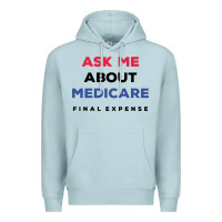 Blue Mist ask me about medicare final expense Premium Hoodie - linhVisuals