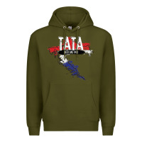 Army Green mens tata croatian father croatia bester papa father's day Premium Hoodie - linhVisuals