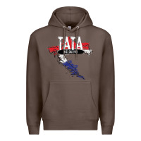 Coffee mens tata croatian father croatia bester papa father's day Premium Hoodie - linhVisuals