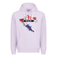 Lilac mens tata croatian father croatia bester papa father's day Premium Hoodie - linhVisuals