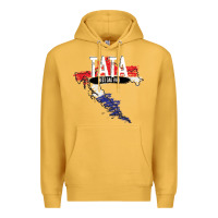 Mustard mens tata croatian father croatia bester papa father's day Premium Hoodie - linhVisuals