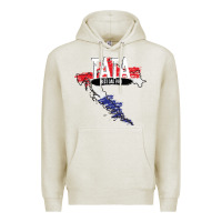 Oatmeal Heather mens tata croatian father croatia bester papa father's day Premium Hoodie - linhVisuals