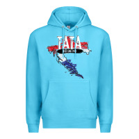 Ocean Blue mens tata croatian father croatia bester papa father's day Premium Hoodie - linhVisuals