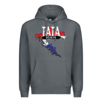 Rock mens tata croatian father croatia bester papa father's day Premium Hoodie - linhVisuals