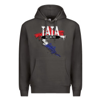 Smoke mens tata croatian father croatia bester papa father's day Premium Hoodie - linhVisuals