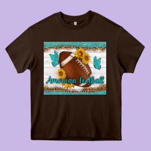 American Football And Butterfly Mousepad Heavy Core Tee Designed By Bundleandbundleshop