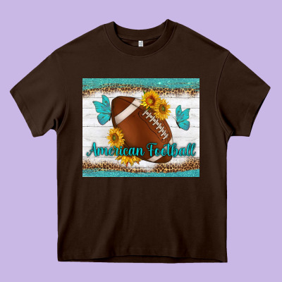 American Football And Butterfly Mousepad Heavy Core Tee Designed By Bundleandbundleshop