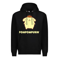 Black pompompurin character front and back t shirt Premium Hoodie - linhVisuals