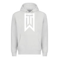 Dove Grey tiger Premium Hoodie - linhVisuals