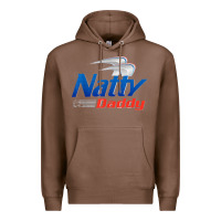Chestnut mens natty daddy dad bod light humor beer lover father's day Premium Hoodie - linhVisuals