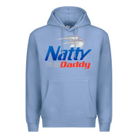 Colony Blue mens natty daddy dad bod light humor beer lover father's day Premium Hoodie - linhVisuals